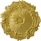 Ekena Millwork Plymouth Ceiling Medallion (Fits Canopies up to 1 5/8"), Hand-Painted Rich Gold, 16 3/4"OD x 1 3/8"P CM16PLRGS - alternate 1